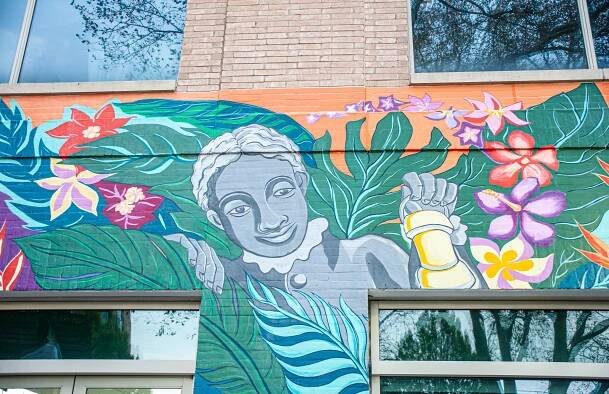peach tao - Her Legacy Lights the Way - NYC Hospital Mural