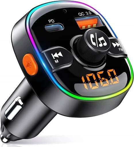 FM VYSÍLAČ BLUETOOTH 5.3 AUTO PD 36W QC3.0 18W NABÍJEČKA