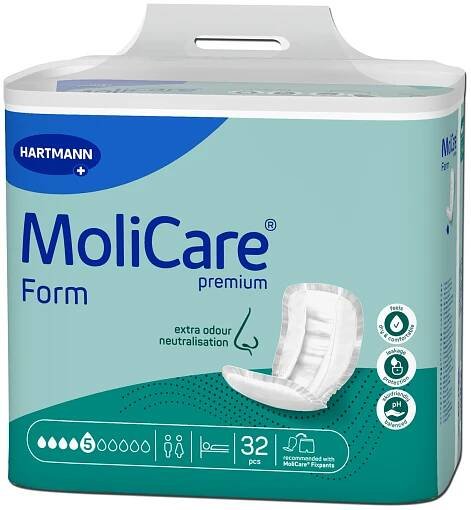 HARTMANN MoliCare Form premium inkontinenční vložné pleny 5 kapek 32 ks