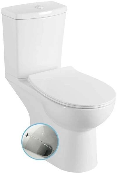 Sapho KAIRO CLEANWASH WC kombi s bidet. sprškou, zadní odpad, bílá, PC106
