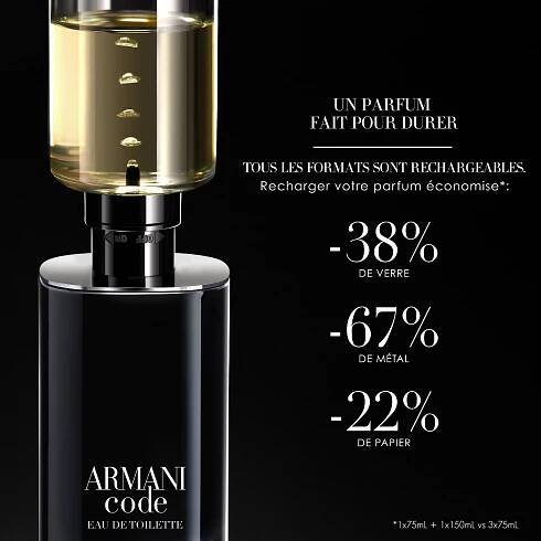 Armani Code, Eau de Toilette Refillable - Giorgio Armani | MyOrigines Produit 