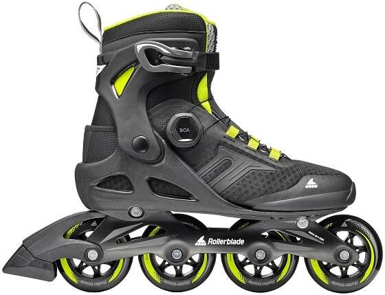 ROLLERBLADE Inline Skates Erwachsene ROLLERBLADE MACROBLADE 84 BOA schwarz/lime