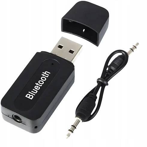 Vysílač přijímač Bluetooth audio MP3 USB ADAPTÉR + AUX kabel MINI-JACK Model Adapter odbiornik