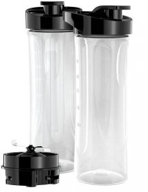 BLACK+DECKER PBJ2000 FusionBlade 20 Ounce BPA-Free Personal Blender Jars (2-Pack with Travel Lids)