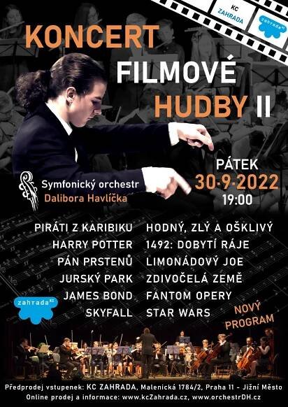 Koncert filmové hudby II. – KC Zahrada