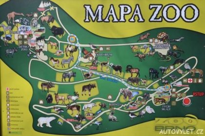 mapa zoo brno