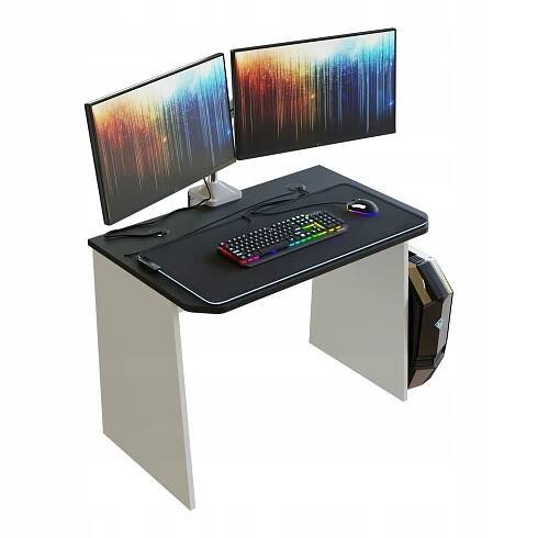 Malý psací stůl HYPERNOVA BASE100 - černo-bílý 100 cm