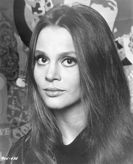 Leigh Taylor-Young, 1965. Headshot Portrait With Long Hair Parted At The Center.