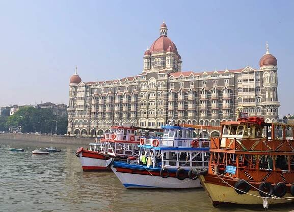 Taj mahal hotel, Bombaj, Indie — Stock obrázek