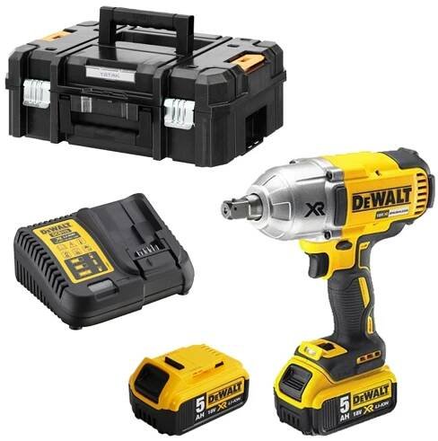 Ivo GRANDIČ - Šroubováky a utahováky - DeWalt - DCF899P2 DeWALT bezuhlíkový aku rázový utahovák 2x5,0 Ah, 950 Nm