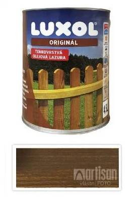 LUXOL Originál - dekorativní tenkovrstvá lazura na dřevo 4.5 l Ořech