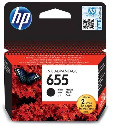 HP 655 (CZ109AE) - cartridge, black (černá)
