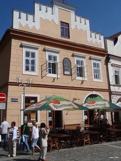 TŘEBOŇ - část Masarykova náměstí / part of the Masaryk Square