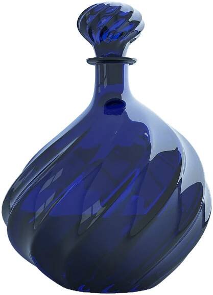 Decanter Crystal Blue
