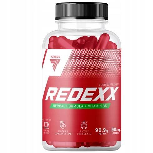TREC REDEXX 90kaps SPALOVÁNÍ SPALOVAČ TUKŮ METABOLISMUS REDUKCE