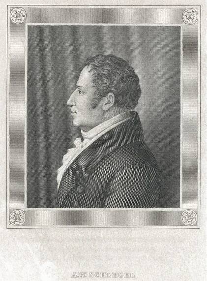 Schlegel AUGUST, oceloryt, (1850) - Stará a dekorativní grafika