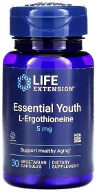 Essential Youth L-Ergothioneine, 30 kapslí po 5 mg ergothioneinu Life Extension - Stále mladí