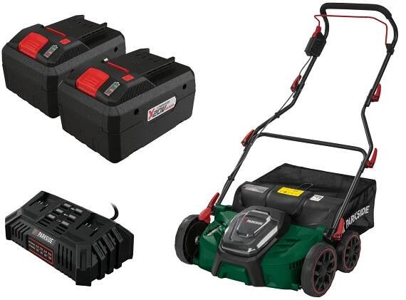 PARKSIDE® Aku vertikutátor a provzdušňovač trávníku PLVA 40-Li B1, 2x Smart 8 Ah (AKU, PLVA, PLVA 40, PLVA 40 B1)