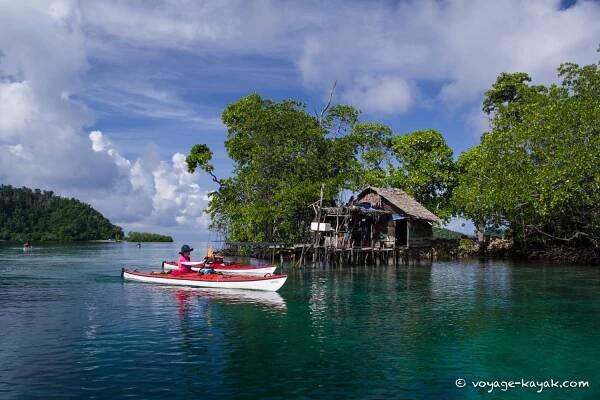 Sea kayaking Raja Ampat