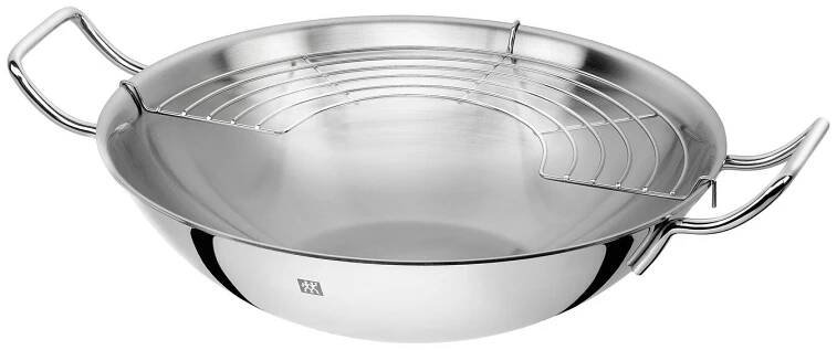 Pánev Wok 32 cm nerezová s poklicí_4