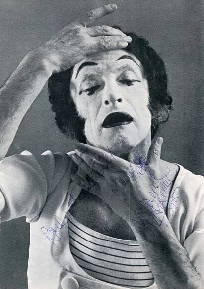 Marcel Marceau Autograph