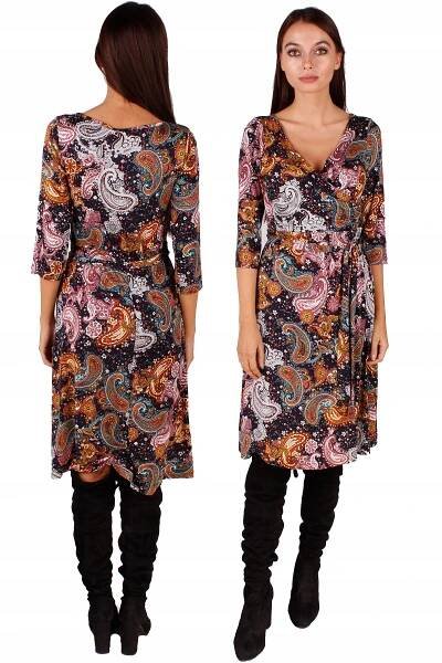 Šaty midi XL kimono prošívaná 01171XLCZ