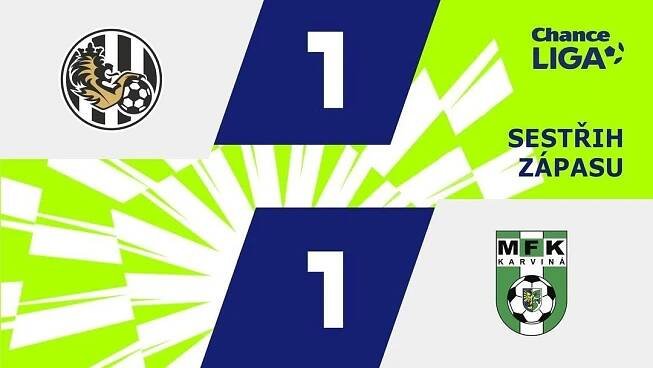 SESTŘIH: Hradec Králové - Karviná 1:1. Hosté i přes oslabení vydřeli cenný bod