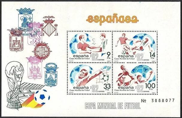 Španělsko 1982 MS ve fotbale Mi# Block 25