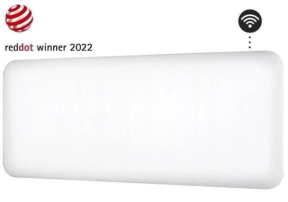 Mill ocelový konvektor na zeď s Wifi 1200W bilý