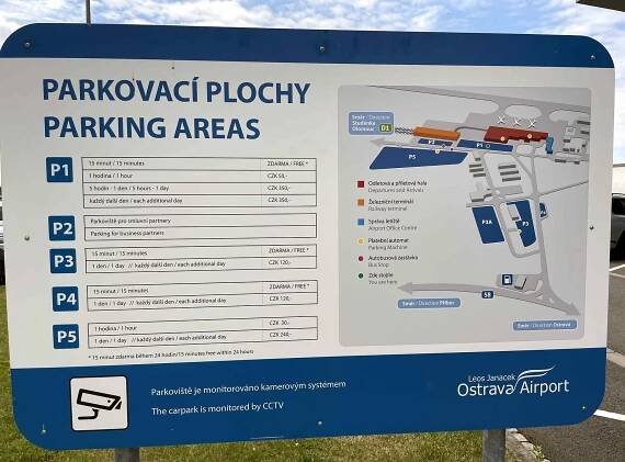 Parkování u letiště Leoše Janáčka Ostrava: kde je to možné a kolik stojí?