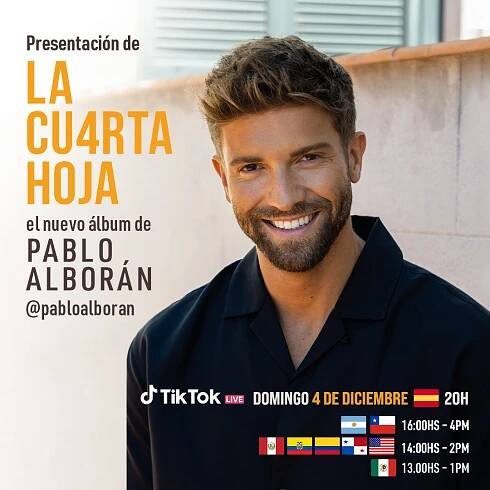 Pablo Alborán presenta su nuevo disco en un TikTok LIVE - Newsroom