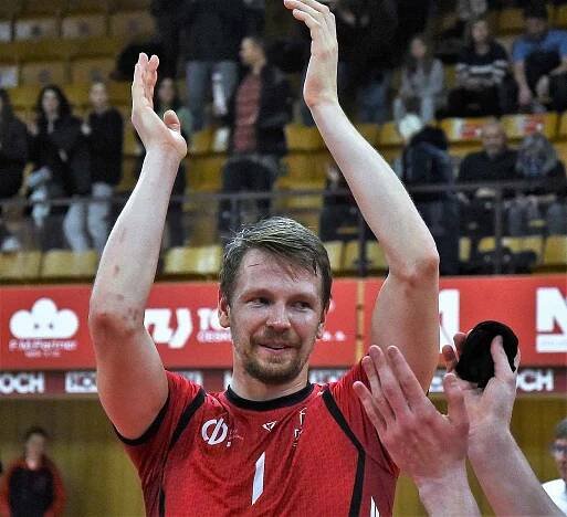 Jihostroj České Budějovice - Karlovarsko ve 20. kole volejbalové extraligy 3:2.