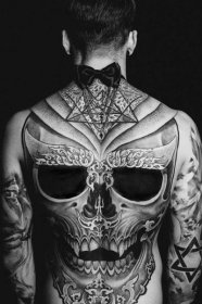 Tetování lebky: kreativní návrhy a nápady
