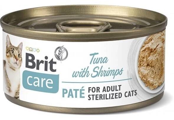 Brit Care Cat Sterilized Tuna Paté with Shrimps 70 g