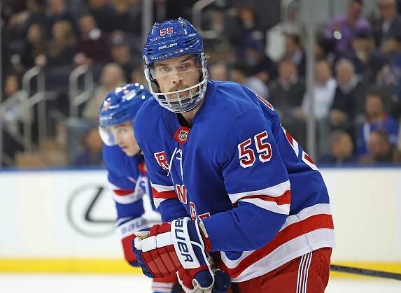 Ryan Lindgren is pictured during the Rangers' game against the Jets on Nov. 12.
