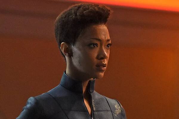 Sonequa Martin-Green plays Michael Burnham in "Star Trek: Discovery."