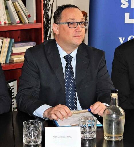 Koalice SPOLU (ODS, KDU-ČSL a TOP 09) a lídr Jan Dohnal.