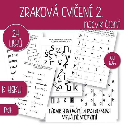 Zraková cvičení 2, vizuální percepce