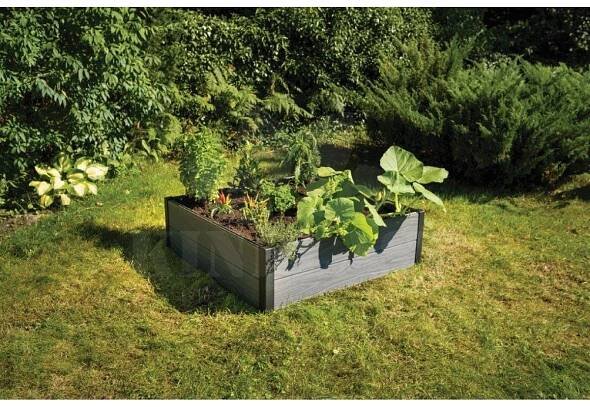 Vyvýšený záhon Keter Maple Trough 106 x 50 x 32 cm, šedý wpc dřevoplast