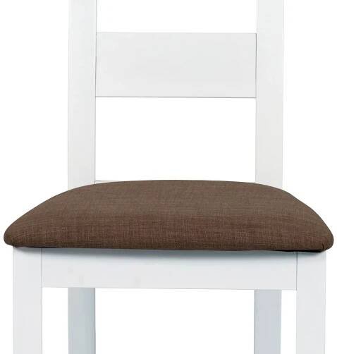 Jídelní židle Autronic BC-2603 BK bílá/buk