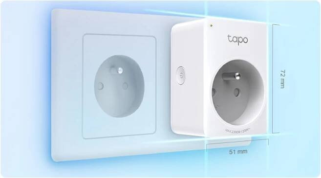 TP-link Tapo P110 WiFi mini chytrá zásuvka, Energy monitoring, 16A