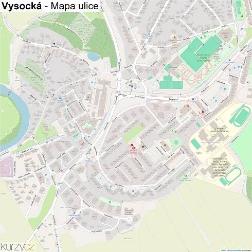 Vysocká - mapy | Kurzy.cz