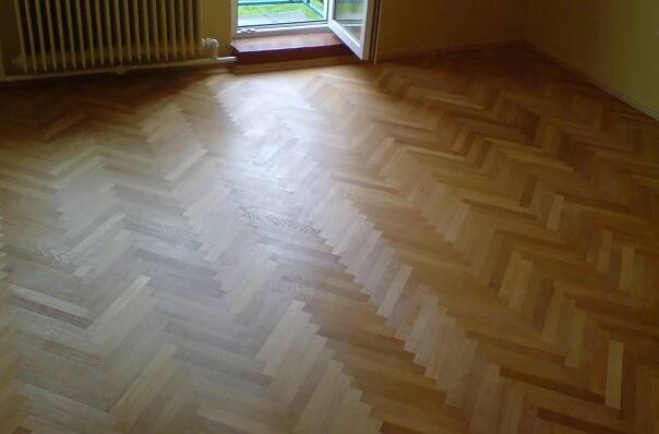 po renovaci parket