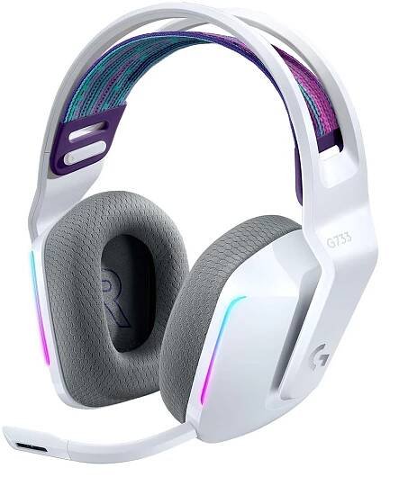 Logitech G733 LIGHTSPEED bezdrátová herní sluchátka 7.1 bílá - Sluchátka - Hlavní obrázek