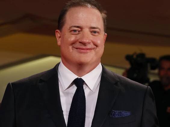 Brendan Fraser smiles on the red carpet at the 2022 Venice Film Festival.