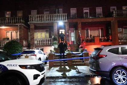 The downstairs neighbor of the relatives heard fighting upstairs around 7:30 p.m. -- then saw the woman's 30-year-old son storm out of the two-family home on 93rd Street off Ridge Boulevard, according to cops and sources. 