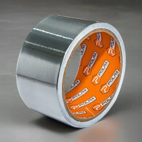 SAMOLEPICÍ PÁSKA HLINÍKOVÁ 48 mm x 10 m 130 °C PRO KABELOVÉ TRUBKY FLEX SPIRO Šířka výrobku 4.8 cm