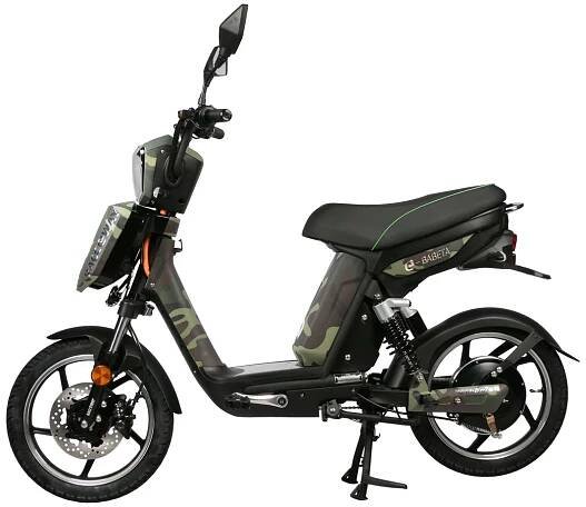 Elektroskútr RACCEWAY® E-BABETA®, maskáč zelený