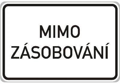 Dopravní Značka E13 Text - Dodatková tabulka Text: Průjezd zakázán