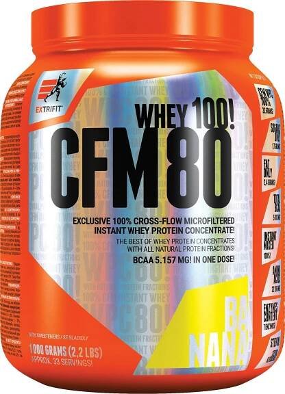 Extrifit CFM Instant Whey 80, 1000g, strawberry banana